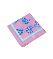 Valino Soft Pamuk Çocuk Desenli Eşarp 70x70 cm (Lila)