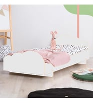 Markaawm Montessori Yatak Çocuk ve Bebek Yatak Mdf Karyola Tresca (Beyaz)