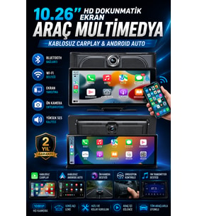 CarPlay ve Android Auto Destekli Araç Ekranı
