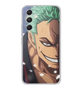 Samsung Galaxy A55 Uyumlu One Piece Zoro Tasarımlı Şeffaf Telefon Kılıfı