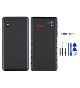 Samsung Galaxy A01 CORE - SM-A013 FULL Kasa Arka Kapak Takım SİYAH - TAMİR SETİ