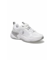 U.S. Polo Assn. MAYBE WMN Siyah Kalın Taban Kadın Sneaker Ayakkabı (Beyaz)