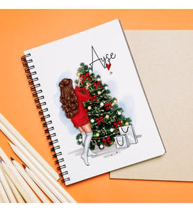 Yılbaşı Tasarımlı Defter Kişiye Özel