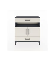 Arges Şifonyer 3 Raflı 2 Çekmeceli 2 Kapaklı 88x30x96 Antrasit-Aytaşı