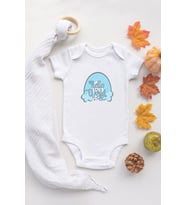 Organik %100 Pamuk Kısa Kollu Beyaz Hello World Bebek Body Bebek Badi Çıtçıtlı Zıbın