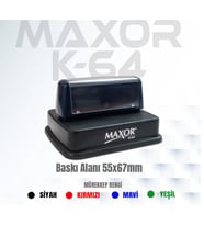 Maxor K-64 İsim-Ünvan Kaşesi 1 Adet 55x67 mm