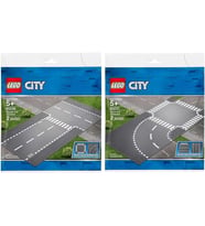 LEGO City 60236 Straight and T-Junction + LEGO City 60237 Curves and Crossroad