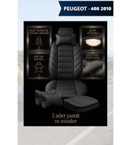 peugeot 408 2010 Koltuk ve Kılıf uyumlu Siyah Yastık Lüks Minder 2 Minder 2 Yastık