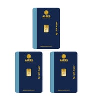 AgaKulche 24 Ayar 3 Adet 1 gr 995 AMR Külçe Altın