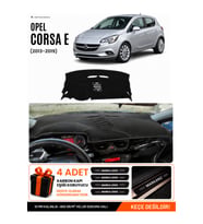 OPEL CORSA E (2013-2019) Uyumlu Torpido Örtüsü Torpido Kılıfı - Siyah