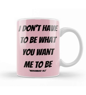 Muhammad Ali Quote LOVER GIFT Kupa Bardak Porselen