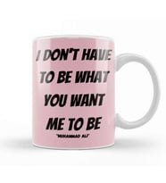 Muhammad Ali Quote LOVER GIFT Kupa Bardak Porselen