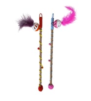 Sesli Toplu Tüylü Kedi Oltası 40-50 cm Renkli
