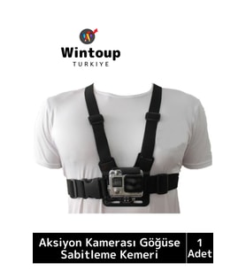 Premium Ayarlanabilir Spor Bisiklet Koşu Tırmanış Outdoor Aksiyon Kamerası Göğüse Sabitleme Kemeri