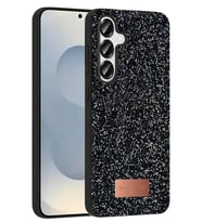 Durukar® Samsung Galaxy S25 Bright Simli Kapak - Siyah