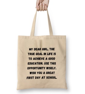 Happy First Day Of School Quotes 2021 Bez Çanta Uzun Saplı