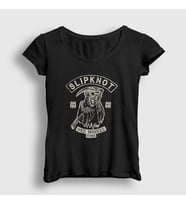 Presmono Kadın Siyah Reaper Slipknot T-Shirt 113021tt