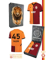 Galatasaray Orijinal Lisanslı 24/25 Parçalı Kişiye Özel Forma Hediyelik Kutulu (Sarı-Kırmızı)