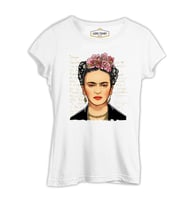 Frida Kahlo 1 Beyaz Kadın Tshirt