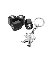 Peugeot 3008 2008-2016 Sibop Kapağı 4 Adet ve Krom Anahtarlık