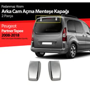 PEUGEOT PARTNER TEPEE 2008-2018 Krom Bagaj Camı Menteşe Kapağı