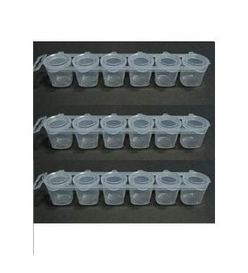 1adet boş boya kutusu (6ad*20ml)