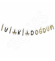 Unicorn Temalı Happy Birthday Banner