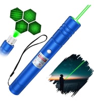 Profesyonel Yeşil Lazer - 10 KM Menzilli, USB Şarjlı, Yıldız Başlıklı Astronomi ve Kamp Lazeri