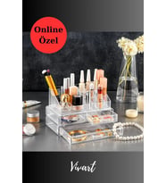3 Çekmeceli Makyaj ve Takı Düzenleyici Organizer Seti