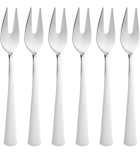 ve Fondü Çatalı Seti, Çelik, 11 cm, Gümüş Metalik, 6 Parça