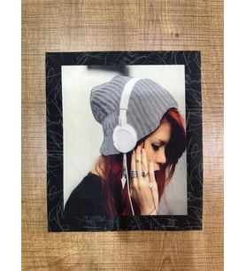 23X20 CM KULAKLIKLI KIZ ARMA YAMA DİKİŞ ARMA APLİKE