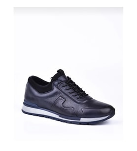 Voyager Erkek Deri Casual Spor (Lacivert)
