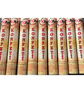 KONFETİ KARNAVAL METALİK RENKLİ 30CM (5680)