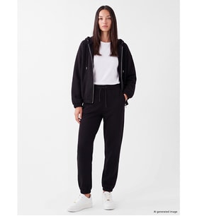 LCW EVERYDAY Siyah Kadın Kalın Jogger Eşofman Altı