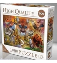 ZOE High Quality 1000 Parça Puzzle North American Animals