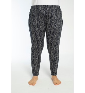 Büyük Beden Cepli Viskon Yazlık Kadın Pijama Altı Tek Alt y17 (Siyah)