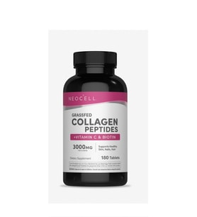Grassfed Collagen Peptides + Vitamin C & Biotin 3000 mg 180 Tablets