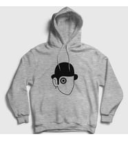 Presmono Unisex Gri Eye Film Otomatik Portakal A Clockwork Orange Kapüşonlu Sweatshirt 242270tt (Gri)