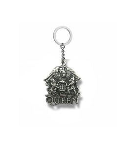 Queen Band Logo Gümüş Renk Unisex Metal Anahtarlık – Efsane Rock Grubu Aksesuarı