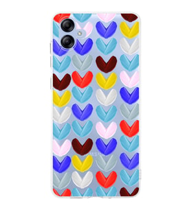 PrintiFy Samsung Galaxy A04e ile Uyumlu 1mm Slim Fit Water Color 1 Baskılı Şeffaf  Kılıf