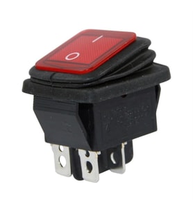 Ayt IC-104W Geniş Körüklü Işıklı On Off Anahtar Aç Kapa Düğme Buton 27x21x42 mm