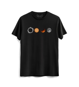 Moon  Siyah Tshirt