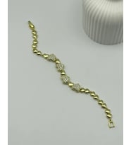 Xuping Ymz Gold Taşlı Kalp Bileklik - 25-ymzb37