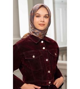 Armine 2024-2025 Sonbahar-Kış Sezonu % 100 Twill İpek Eşarp 9213D 53