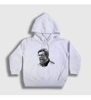 Presmono Unisex Çocuk Beyaz Shout Soccer Futbol Jürgen Klopp Kapüşonlu Sweatshirt 339188tt