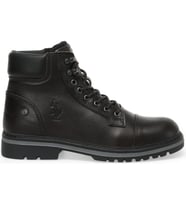 U.S.POLO JONES HAKİKİ DERİ ((İÇİ KÜRKLÜ)) ANATOMİK CASUAL ERKEK BOT  (Siyah)