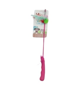 Ponpon Oltalı Kedi Oyuncağı Pembe
