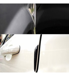 Araba kapı koruma Carbon desen yan kenar koruma 4 Adet
