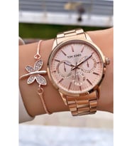 Tom Jones MRD12032 Rose Gold Renk Kadın Kol Saati Bileklik Hediyeli