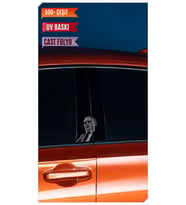 Araç Kapı Direk Kaplama Folyosu Laz Ziya Desenli Uyumlu (Sağ Sol Takım) (2 Adet) (Çok Renkli)